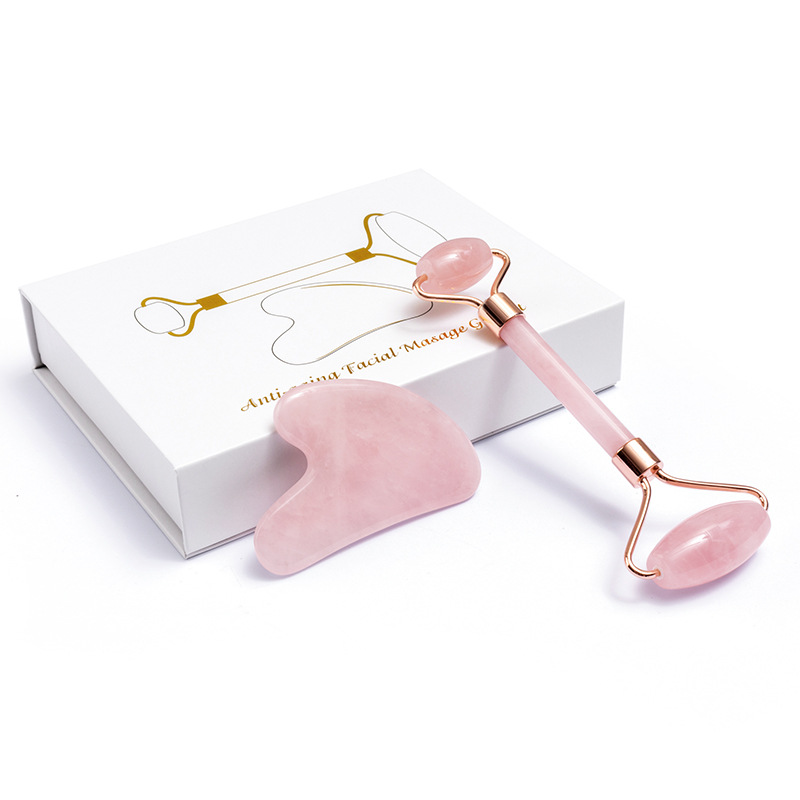 Natural Rose Quartz Jade Rolle - огляд і ціна Gua Sha Tool Rose Quartz