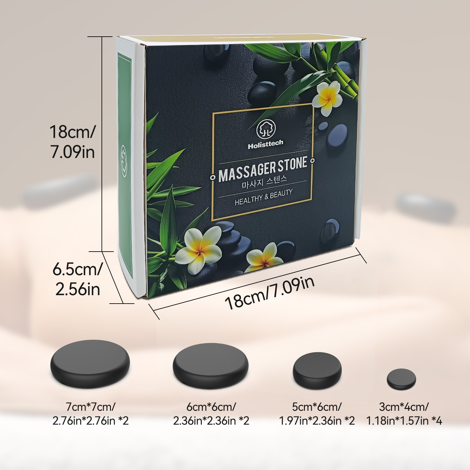 Massage Hot Stone Set,10 Piece - огляд і ціна Spa Wellness Locations
