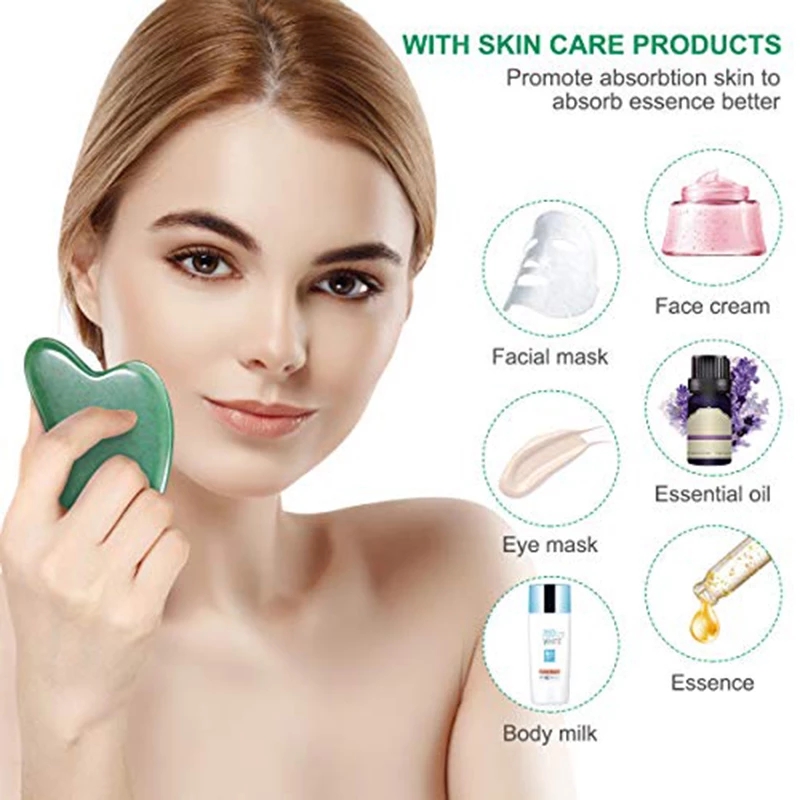 Rose Quartz Natural Jade Rolle - огляд і ціна Gua Sha Tool Rose Quartz