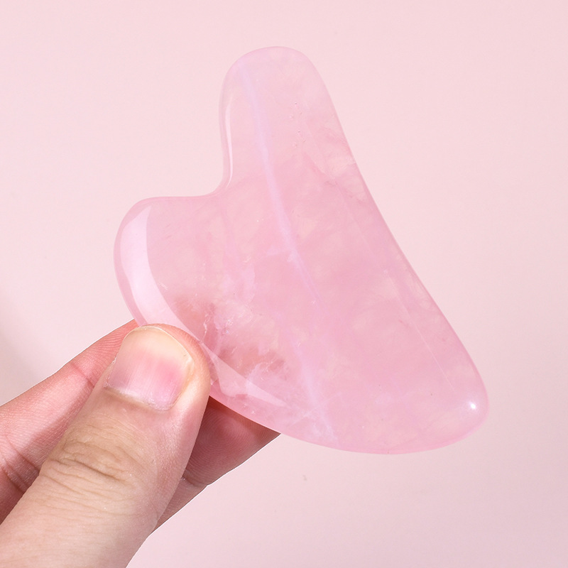 Hot Selling A+ Rose Quartz Gua - огляд і ціна Gua Sha Tool Rose Quartz